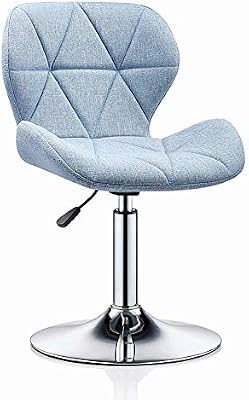 Chair ÙØ±Ø³Ù Bar Chair 360 Rotating Fabric Chair Simple Counter Lounge Chair Living Room Corner Chair Work Chair Backrest Easy To Install Ergonomic Chair White Colour Name Grey ØµÙØ¯ÙÛ Color Blue Buy Online