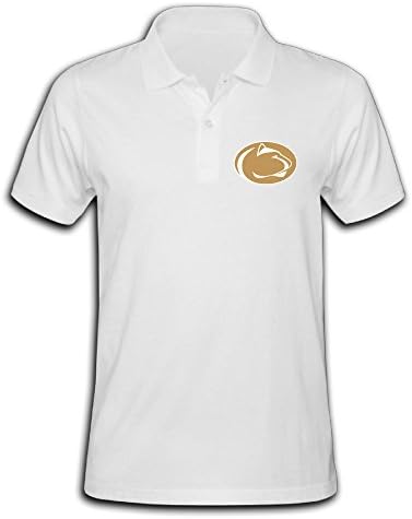 Men's Penn State Nittany Lions Solid Short Sleeve Pique Polo Shirt White US Size S