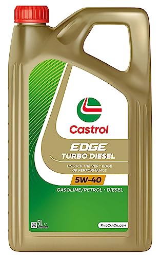 Castrol EDGE Turbo Diesel 5W-40 Advanced Full Synthetic Engine Oil, 5L
