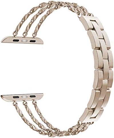Biaoge Compatible for Apple Watch Band Series 6 SE 5 Apple Watch Series 1/2/3/4 38/40mm and 42/44mm, iwatch Metal Strap Cuff Bangle Replacement Link Bracelet Wristband Bands for Women