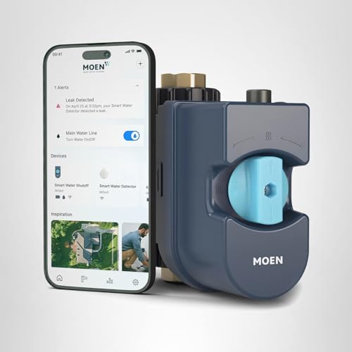 Moen Flo Smart Water Monitor and Automatic Shutoff Sensor, Wi-Fi Water Leak Detector for 3/4-Inch Diameter Pipe, 900-001 - View 21