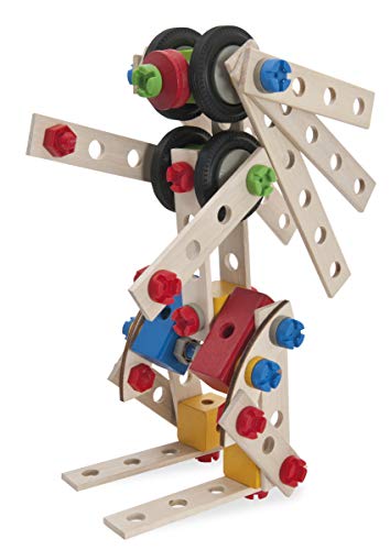 Eichhorn 100039027 - Constructor groß?e Lok, 100-tlg., Holz-Konstruktions-Set, 4 verschiedene Modellvarianten baubar… – Bild 5