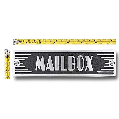 The Metal Foundry Mailbox Metal Door Sign. Art Deco Style Home Décor Accessories Door Or Wall Aluminium Plaque. Handmade in England. - Thumbnail 2