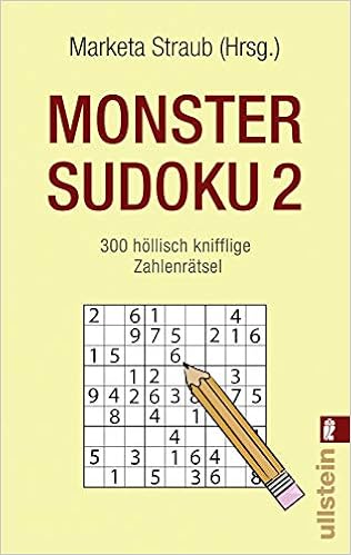 Monster Sudoku 2 300 Hollisch Knifflige Zahlenratsel 0 Amazon De Straub Marketa Bucher