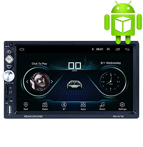 X-REAKO Radio 2 DIN Andorid 8.1 Bluetooth Car Stereo 7 Inch 1080HD Capacitive Touch Screen GPS Navigation Auto Radio Am, Mirror Link, Wi-Fi, 1GB RAM 16GB ROM