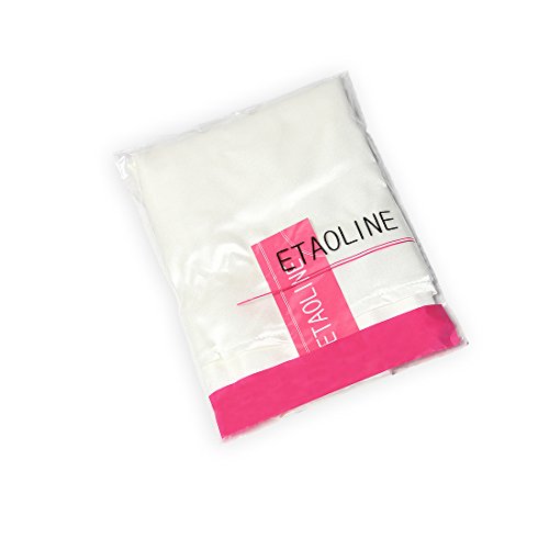 ETAOLINE Women's Sexy Lace Satin Sleepwear Full Length Slip Lingerie Plus Size,White,XX-Large - Thumbnail 2