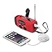 GJT Emergency Solar Hand Crank Self Powered AM/FM NOAA Solar Weather Radio with LED Flashlight,1000mAh Power Bank for iPhone/Smart Phone