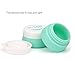 HAL Silicone Cosmetic Containers with Sealed Lids Pack of 3, 30ml Soft Silicone Bottles - BPA Free, Great for Travel, Home and Outdoor