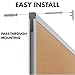 Mead Classic Corkboard, Framed Bulletin Board, 4' x 3', Cork Board, Aluminum Frame (85362)