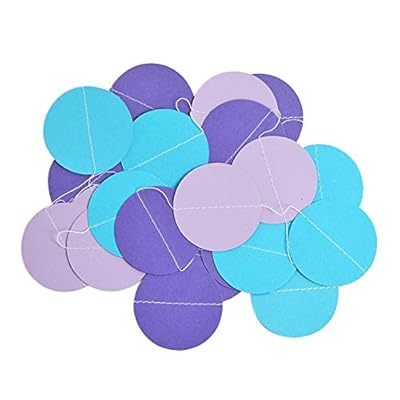 Conjugal Bliss 20PCS Party Supplies Purple and Blue Happy Birthday Banner Tissue Paper Flowers Tissue Tassel Garland For Wedding Baby Shower Party Decorations