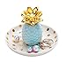 Jojuno Ananas Ceramic Ring Holder Decor Jewelry Dish Organizer, Jewelry Tray, Blue Pineapple Jewelry Plate