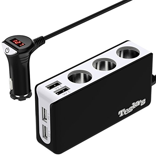 [updated version] tesla s 3-socket cigarette lighter sp…