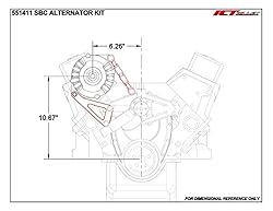 ICT Billet SBC Billet Adjustable Alternator Power