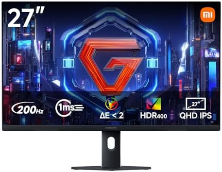 G27Qi 2026 27 Zoll 2K Gaming Monitor, 200Hz, 1ms GTG, FreeSync Premium, HDR400, IPS, 100% sRGB, 95% DCI-P3,TÜV Hardware Low Blue Light Zertifizierung (2560 x 1440/HDMI 2.0/DP 1.4)