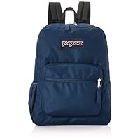 JanSport Cross Town Backpack - School, Travel, or Work Bookbag with Water Bottle Pocket, Navy JanSport Cross Town Backpack - School, Travel, or Work Bookbag with Water Bottle Pocket, Navy