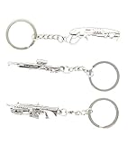 Gears of War 4 Pewter 3D Weapon Key Rings, Set of 3 in Collector's Tin