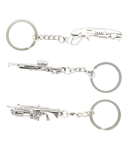 Gears of War 4 Pewter 3D Weapon Key Rings, Set of 3 in Collector's Tin