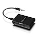 Aluratek Bluetooth V5.0 Audio Receiver and Transmitter Adapter with Low Latency for TV, PC, Auto, Airpline, MP3 Player (Connect to 2 Devices Simultaneously), AUX/RCA - ABC01F