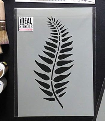 Helecho Hoja Motivo Plantilla Pared Hogar Decoracion Arte Y