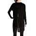 Egelbel Women's Back Cut Out Sheer Layered Asymmetrical High Low T Shirts Tops (L, Cross)