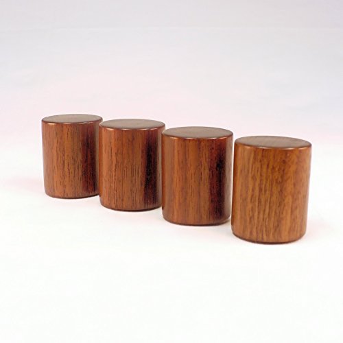Lamp Finial, Black Walnut, Drum Pattern 7