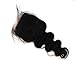 ZigZag Hair 5x5 Lace Closure With Baby Hair Body Wave Medium Brown Human Hair Brazilian Virgin Hair Closure Free Part Bleached Knots Natural Color (16'', Body Wave)