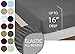 Cathay Home Luxury Wrinkle And Fade Resistant Double Brushed Ultra Soft Microfiber 14-inch Standard Pocket Single Fitted Sheet, Navy Blue, Queen