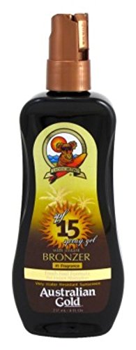 Australian Gold Spf#15 Spray Gel With Instant Bronzer 8 Ounce (235ml) (6 Pack)