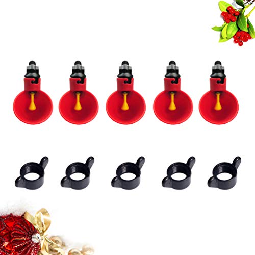 UPKOCH 20Pcs Automatische Geflügeltränke Huhn Trinkschale Taube Feeder Tasse Wachtel Trinkschale für Den Heimbauernhof… – Bild 8