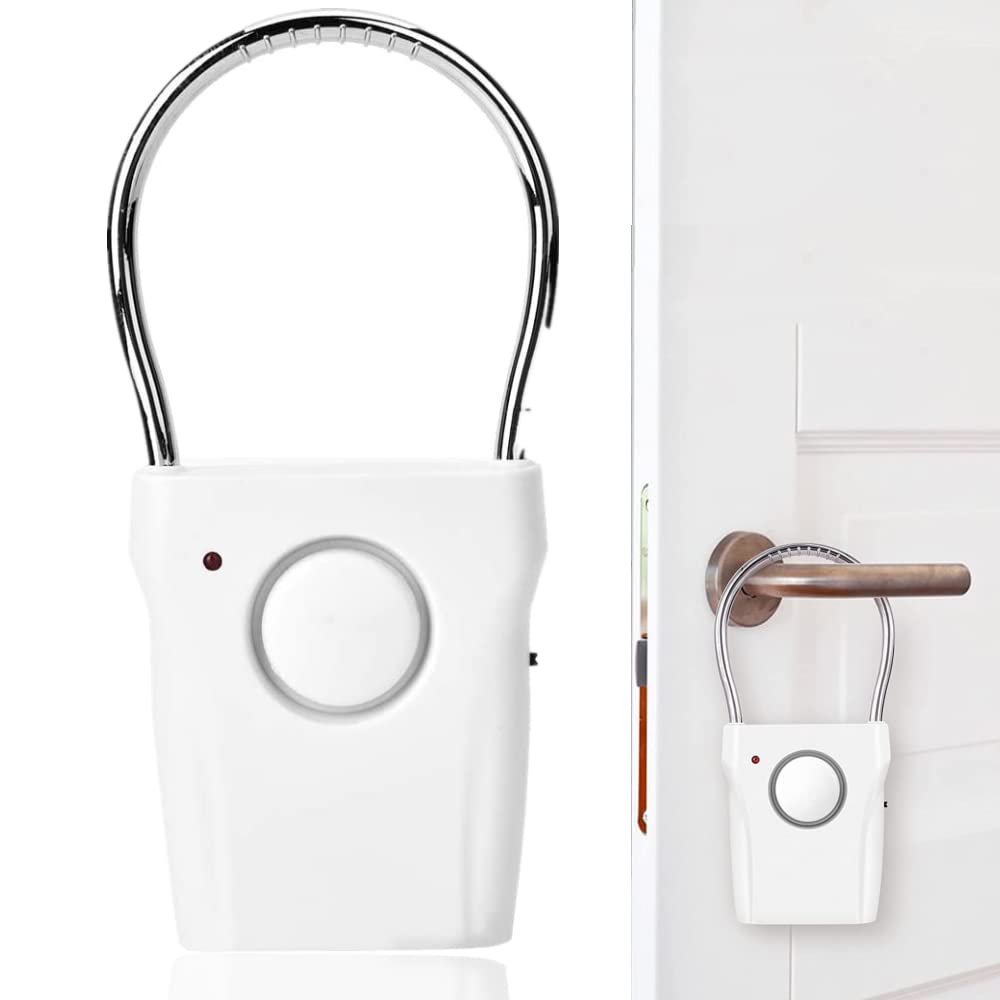 Door Alarm with Window Sensor - 120dB Touch/Vibration Triggered Security Alarm for Home, Travel & Apartment