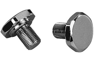 KCINT FRONT FORK CHROME CAPS PLUGS FOR HARLEY FXST FXWG FXST 1977 UP REPL OE 45419-80