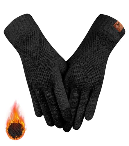 REACH STAR Winter Gloves for Women Touch Screen Thermal Lining Warm Gloves Cold Weather Christmas Gifts