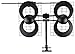 Antennas Direct Clearstream 4V TV Antenna, 70+ Mile Range, UHF/Vhf, Multi-Directional, Indoor, Attic, Outdoor, Mast W/Pivoting Base/Hardware/Adjustable Clamp/Sealing Pads, 4K Ready, Black - C4-V-CJM primary