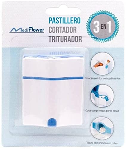 Mediflower Pilulier 3 en 1 Pilulier, coupeur, broyeur 50 g