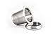 ZENZENZE Tea Infuser, Perfect Single Cup Brew Strainer for Loose Leaf Teas, Stainless Steel with Lid as Drip Tray, FREE RECIPE EBOOK