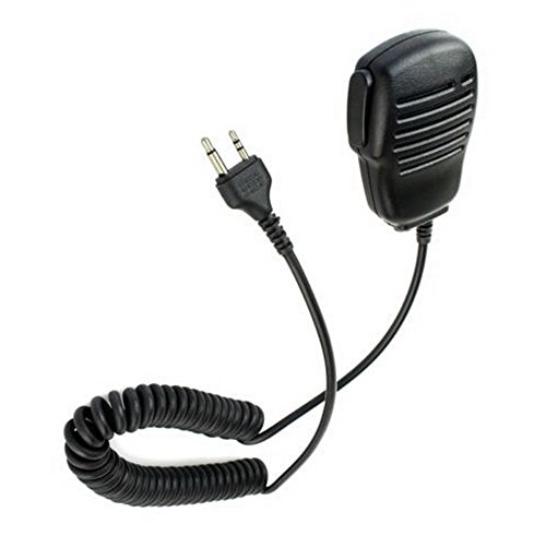 AOER Rainproof Shoulder Remote Speaker with PTT Mic Microphone for 2-pin Midland Alan Radio