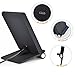 Coofun Foldable Wireless Charger, 3 Coils Qi Wireless Charging Pad for Samsung Galaxy S7/ S7 edge /S6 Edge Plus/S6 Edge/S6/S8/S8 Plus, iPhone 8/8 Plus/iPhone X and All Qi-Enabled Devices (Black)