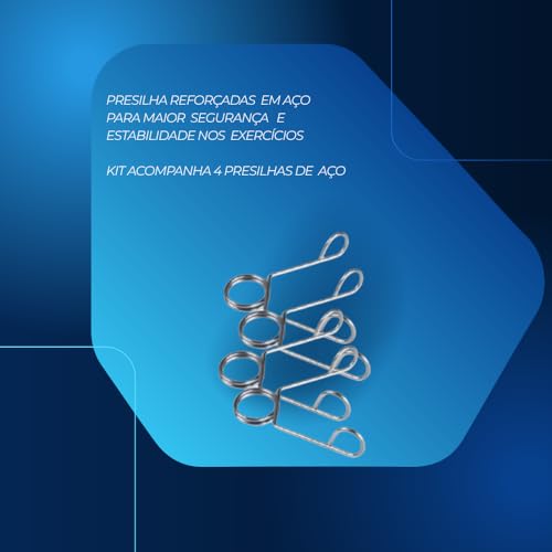 Par de Barras Tubo Oca 40 cm com Presilhas