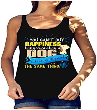 Onestee Women's You Can't Buy Happiness But You Can Buy a Dog Shirt - Tank Top