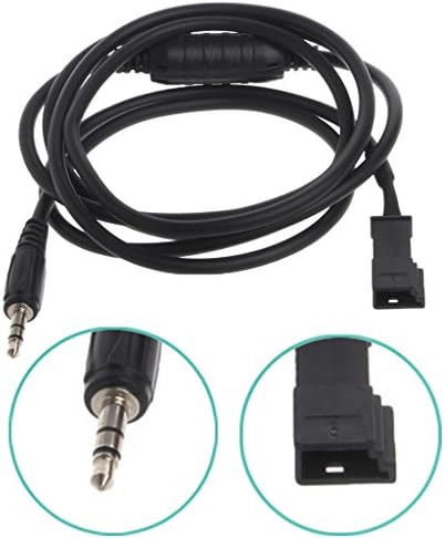 yournameI 3 Pin 3.5mm Jack AUX Radio Interface Adapter Cable for BMW BM54 E39 E46 E53 X5