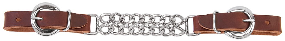 Photo 1 of Weaver Leather Double Flat Link Chain Curb Strap Sunset, 4 1/2-Inch