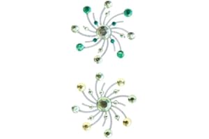 Karen Foster Design Swirl Burst Brads Coastal Breeze, 6-Piece