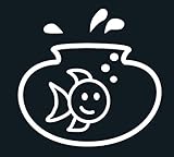 My Family Car Stick Figure Sticker Decal Pet Animal Fish In Aquarium- AQ1