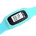 Perman Durable Digital LCD Pedometer Run Step Walking Distance Calorie Counter Watch Bracelet (Sky Blue)