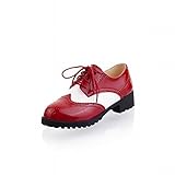 Charm Foot New Womens Mid Heel Lace up Oxfords Shoes
