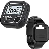 Golf Buddy Bundle Voice 2 Golfbuddy Voice2 Easy-to-Use Talking GPS (Black) + Silicon Wristband (Black)
