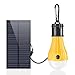 AIYEGO Portable Solar Light Bulb, Dimmable 165LM Solar Powered Lights Emergency Lights with 1000mAh Rechargeable Battery for Outdoor, Hiking, Camping, Tent, Home, Chicken Coop (Yellow)