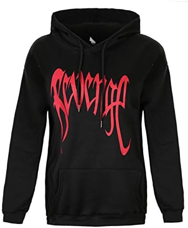 Queenromen Unisex Revenge Hoodie Xxxtentacion Jumper Top Cool Rap Graphic Hoody Sweatshirt