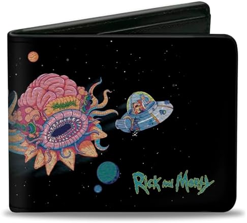 Amazon.com: bioWorld Adult Swim Rick and Morty PU Faux Leather