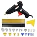MMPP 20PCS Paintless Dent Puller Tabs Paintless Dent Repair Tools Glue Pulling Tabs with Glue Gun 8PCS Glue Sticks for Auto Dent Remover Glue Puller Set Tabs